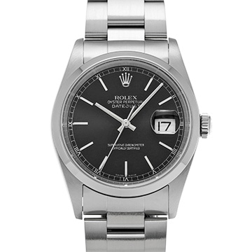 ロレックス デイトジャスト 16200 ブラック メンズ 時計 【中古】【wristwatch】