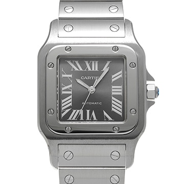 カルティエ サントス ガルベ LM アジア限定 W20067D6 グレー ユニセックス 時計 【中古】【wristwatch】