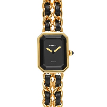 シャネル プルミエール S H0001 ブラック レディース 時計 【中古】【wristwatch】