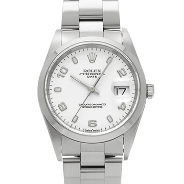ロレックス オイスターパーペチュアル デイト 15200 ホワイト メンズ 時計 【中古】【wristwatch】
