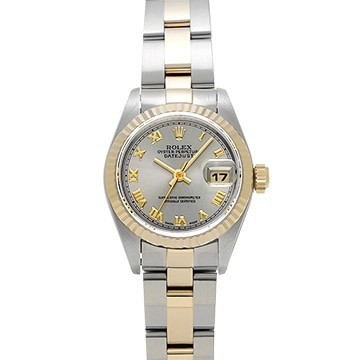 ロレックス デイトジャスト 69173 グレー レディース 時計 【中古】【wristwatch】