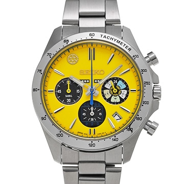 セイコー ドクターイエロー＆すみっコぐらし 8T63-03N0 イエロー メンズ 時計 【中古】【wristwatch】