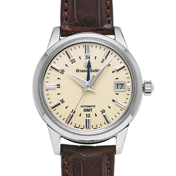 グランドセイコー ヘリテージコレクション GMT SBGM221 アイボリー メンズ 時計 【中古】【wristwatch】