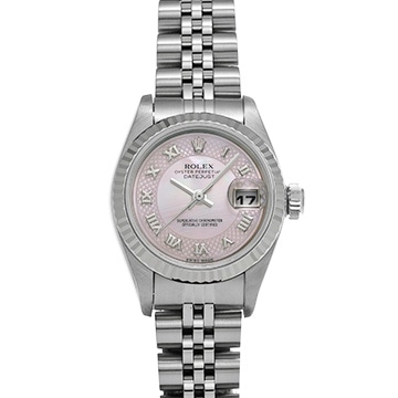 ロレックス デイトジャスト 79174NRD ピンクシェル レディース 時計 【中古】【wristwatch】