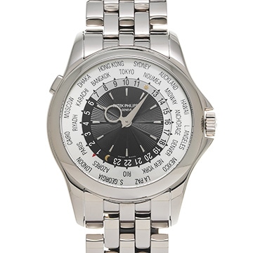 パテック フィリップ ワールドタイム 5130/1G-011 シルバー メンズ 時計 【中古】【wristwatch】