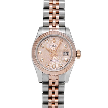 ロレックス デイトジャスト 179171G ピンクコンピュータ/ダイヤモンド レディース 時計 【中古】【wristwatch】