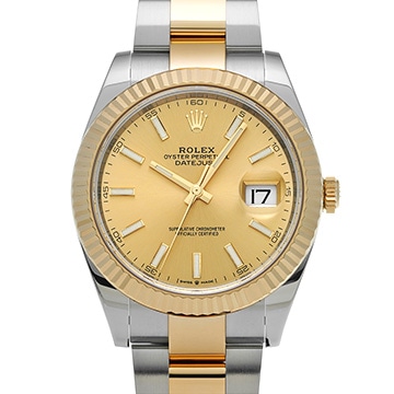 ロレックス デイトジャスト 41 126333 シャンパン メンズ 時計 【中古】【wristwatch】