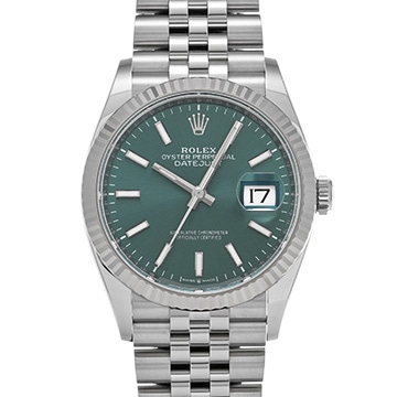ロレックス デイトジャスト 36 126234 ミントグリーン メンズ 時計 【中古】【wristwatch】