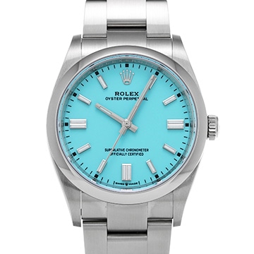 ロレックス オイスターパーペチュアル 36 126000 ターコイズブルー メンズ 時計 【中古】【wristwatch】