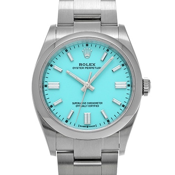 ロレックス オイスターパーペチュアル 36 126000 ターコイズブルー メンズ 時計 【中古】【wristwatch】