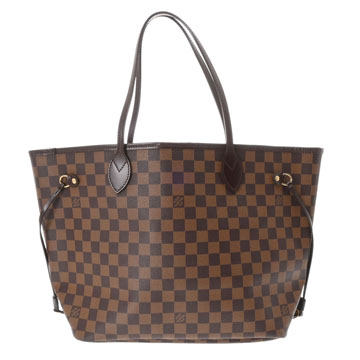 ルイ ヴィトン ダミエ ネヴァーフル MM ブラウン/スリーズ N51105 ダミエキャンバス レディース バッグ 【中古】【bag】