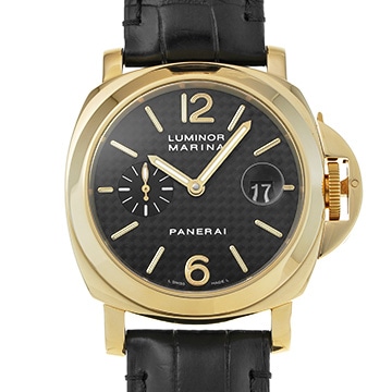 パネライ ルミノールマリーナ オートマティック PAM00140 ブラックカーボン メンズ 時計 【中古】【wristwatch】