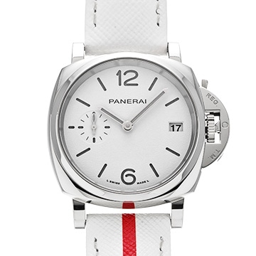 パネライ ルミノール ドゥエ ルナ・ロッサ PAM01306 ホワイト メンズ 時計 【中古】【wristwatch】
