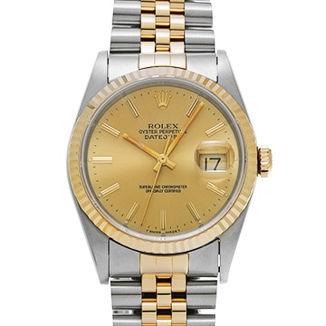 ロレックス デイトジャスト 16233 シャンパン メンズ 時計 【中古】【wristwatch】