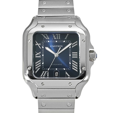 カルティエ サントス ドゥ カルティエ LM WSSA0030 ブルー・グラデーション メンズ 時計 【中古】【wristwatch】