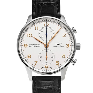 IWC ポルトギーゼ クロノグラフ IW371604 シルバー メンズ 時計 【中古】【wristwatch】