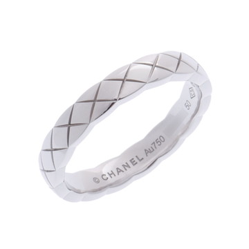 シャネル ココクラッシュ リング ミニ #50 シルバー J11793 K18ホワイトゴールド WG レディース ジュエリー 【中古】【jewelry】