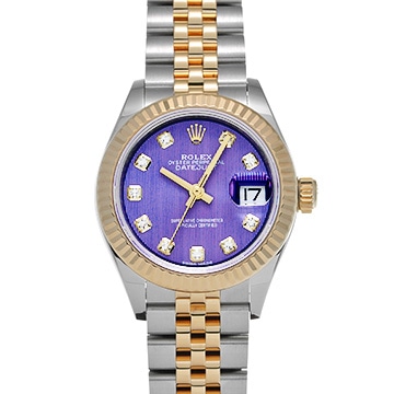 ロレックス レディ デイトジャスト 28 279173G ラベンダータペストリー/ダイヤモンド レディース 時計 【中古】【wristwatch】