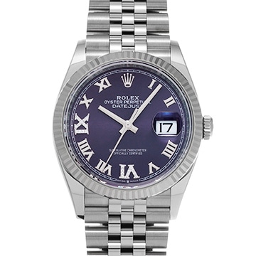 ロレックス デイトジャスト 36 126234 オーベルジーヌ/ダイヤモンド メンズ 時計 【新品】【wristwatch】