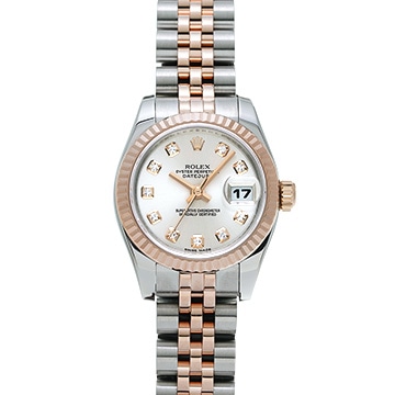 ロレックス レディ デイトジャスト 179171G シルバー/ダイヤモンド レディース 時計 【中古】【wristwatch】