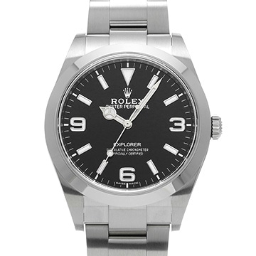 ロレックス エクスプローラー 214270 ブラック メンズ 時計 【中古】【wristwatch】