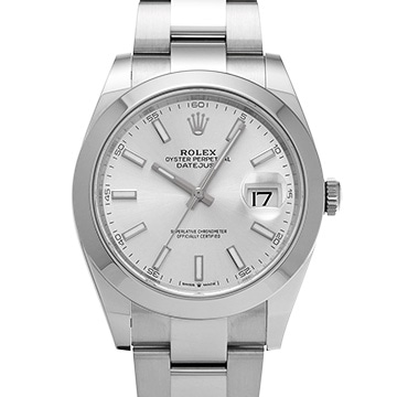 ロレックス デイトジャスト 41 126300 シルバー メンズ 時計 【中古】【wristwatch】