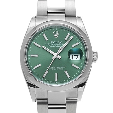 ロレックス デイトジャスト 36 126200 ミントグリーン メンズ 時計 【中古】【wristwatch】
