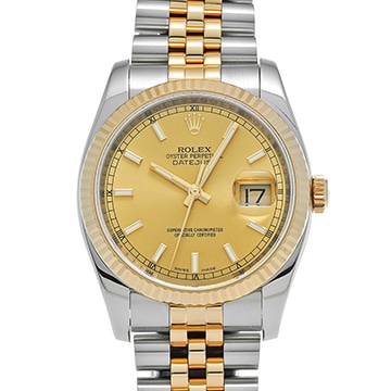 ロレックス デイトジャスト 116233 シャンパン メンズ 時計 【中古】【wristwatch】