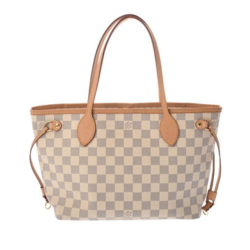 ルイ ヴィトン ダミエアズール ネヴァーフルPM ホワイト N41362 ダミエキャンバス レディース バッグ 【中古】【bag】