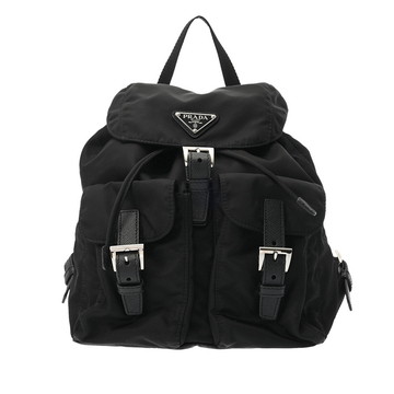 プラダ スモール バックパック Re-Nylon ブラック 1BZ677 ナイロン レディース バッグ 【中古】【bag】