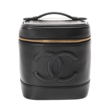 シャネル バニティ ブラック A01998 キャビアスキン レディース バッグ 【中古】【bag】