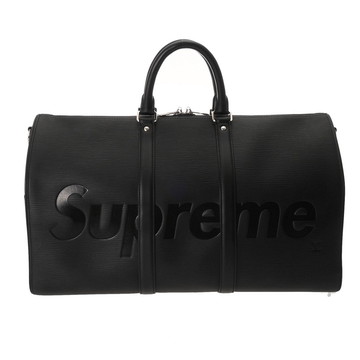 ルイ ヴィトン エピ VUITTON×SUPREME キーポル バンドリエール 45 ノワール M53433 レザー ユニセックス バッグ 【中古】【bag】