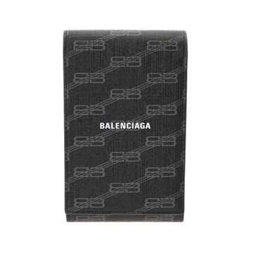 バレンシアガ シグネチャーフォンホルダー ブラック 76995･1061･N･1317 PVC/レザー ユニセックス バッグ 【中古】【bag】