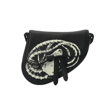 ディオール Saddleバッグ  ブラック 1ADPO022GNS_H03E グレインレザー ユニセックス バッグ 【中古】【bag】