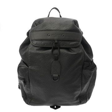 ルイ ヴィトン モノグラムシャドウ ディスカバリー バックパック ブラック M43680 レザー メンズ バッグ 【中古】【bag】