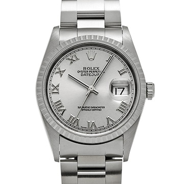 ロレックス デイトジャスト 16220 シルバー メンズ 時計 【中古】【wristwatch】