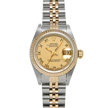 ロレックス デイトジャスト 69173 シャンパン レディース 時計 【中古】【wristwatch】