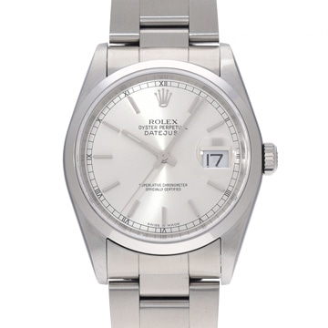 ロレックス デイトジャスト 16200 シルバー メンズ 時計 【中古】【wristwatch】