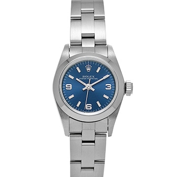 ロレックス オイスターパーペチュアル 67180 ブルー レディース 時計 【中古】【wristwatch】