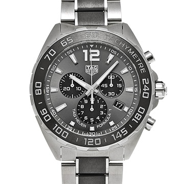 タグ ホイヤー フォーミュラ1 クォーツ クロノグラフ CAZ1011.BA0843 グレー/ブラック メンズ 時計 【中古】【wristwatch】