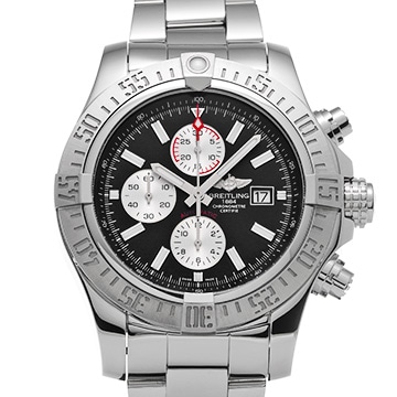 ブライトリング スーパーアベンジャー II A1337111/BC29 ブラック/シルバー メンズ 時計 【中古】【wristwatch】