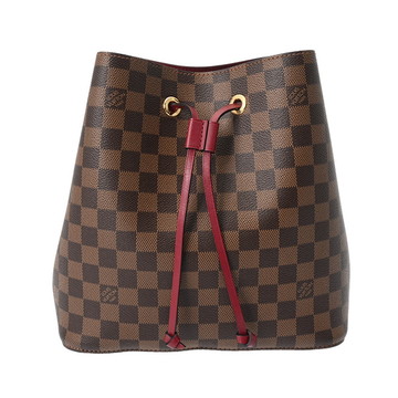 ルイ ヴィトン ダミエ ネオノエ ブラウン/チェリーベリー N40214 ダミエキャンバス レディース バッグ 【中古】【bag】