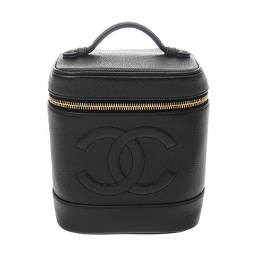 シャネル バニティ ブラック A01998 キャビアスキン レディース バッグ 【中古】【bag】