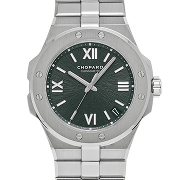 ショパール アルパイン イーグル ラージ 298600-3014 グリーン メンズ 時計 【中古】【wristwatch】