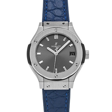 ウブロ クラシックフュージョン チタニウム レーシンググレー 581.NX.7071.LR グレー レディース 時計 【中古】【wristwatch】