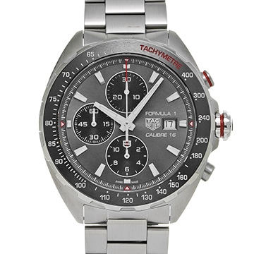 タグ ホイヤー フォーミュラ1 キャリバー16 クロノグラフ CAZ2012.BA0876 グレー/ブラック メンズ 時計 【中古】【wristwatch】