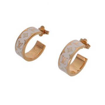 ルイ ヴィトン ピアス ナノグラム ゴールド/ブロン M01830 メタル/エナメル レディース ジュエリー 【中古】【jewelry】