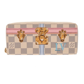 ルイ ヴィトン ダミエアズール ポルトフォイユクレマンス サマートランク ホワイト N60109 ダミエキャンバス レディース 財布 【中古】【purse】