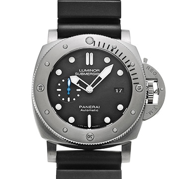パネライ ルミノール 1950 サブマーシブル 3デイズ チタニオ PAM01305 ブラック メンズ 時計 【中古】【wristwatch】