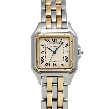 カルティエ パンテール LM W25027B6 アイボリー レディース 時計 【中古】【wristwatch】